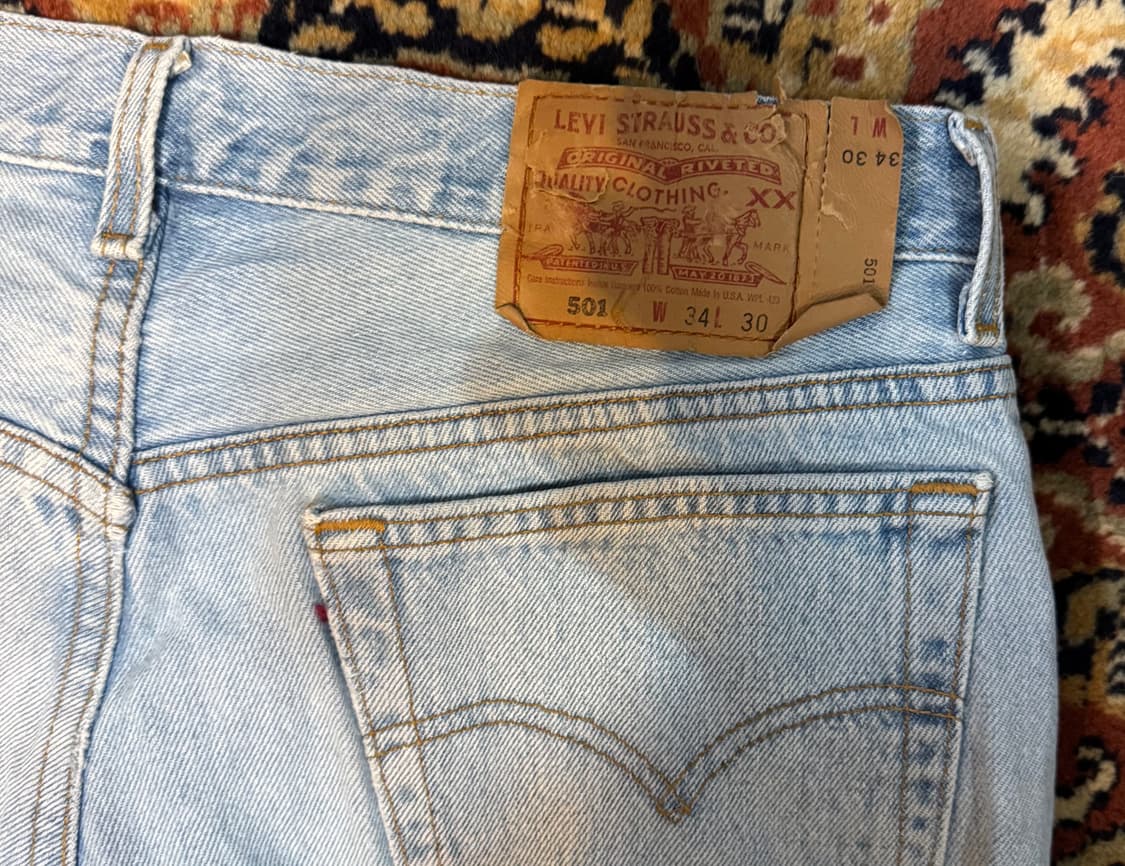 USA 빈티지 리바이스 데님 팬츠 501 34(32~33)(523) 상품이미지3