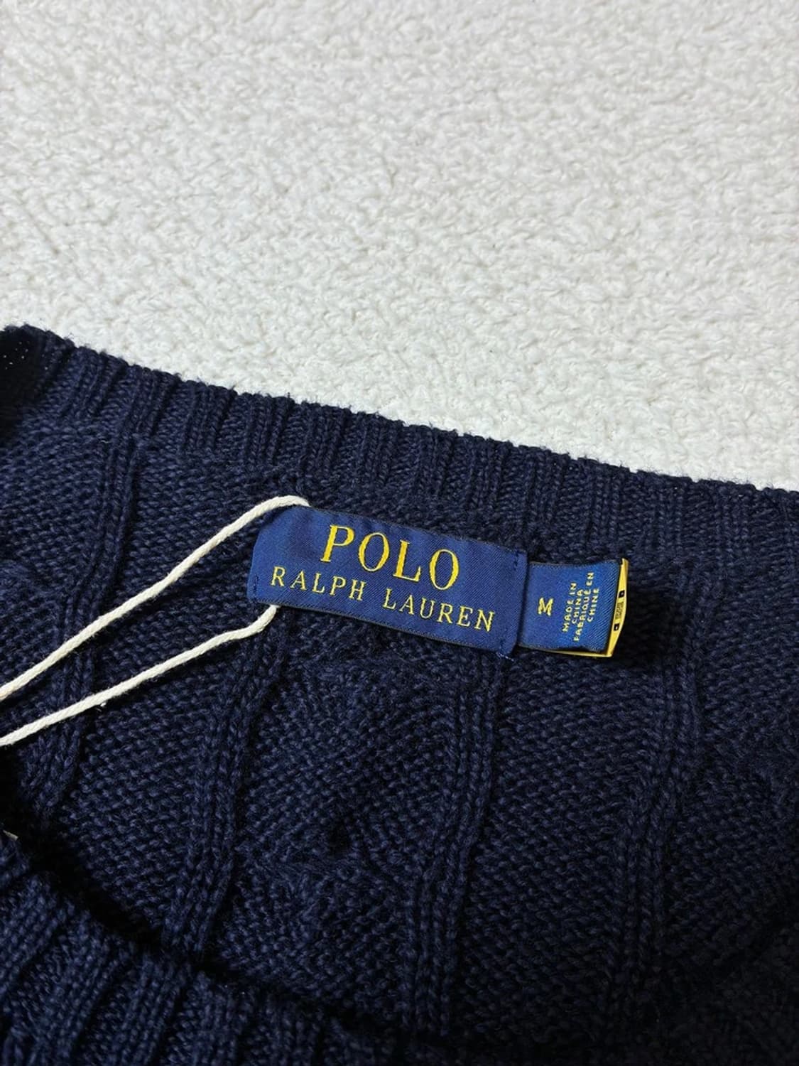 폴로 랄프로렌 큐알 신형 꽈배기 코튼 니트 PN7998 상품이미지6