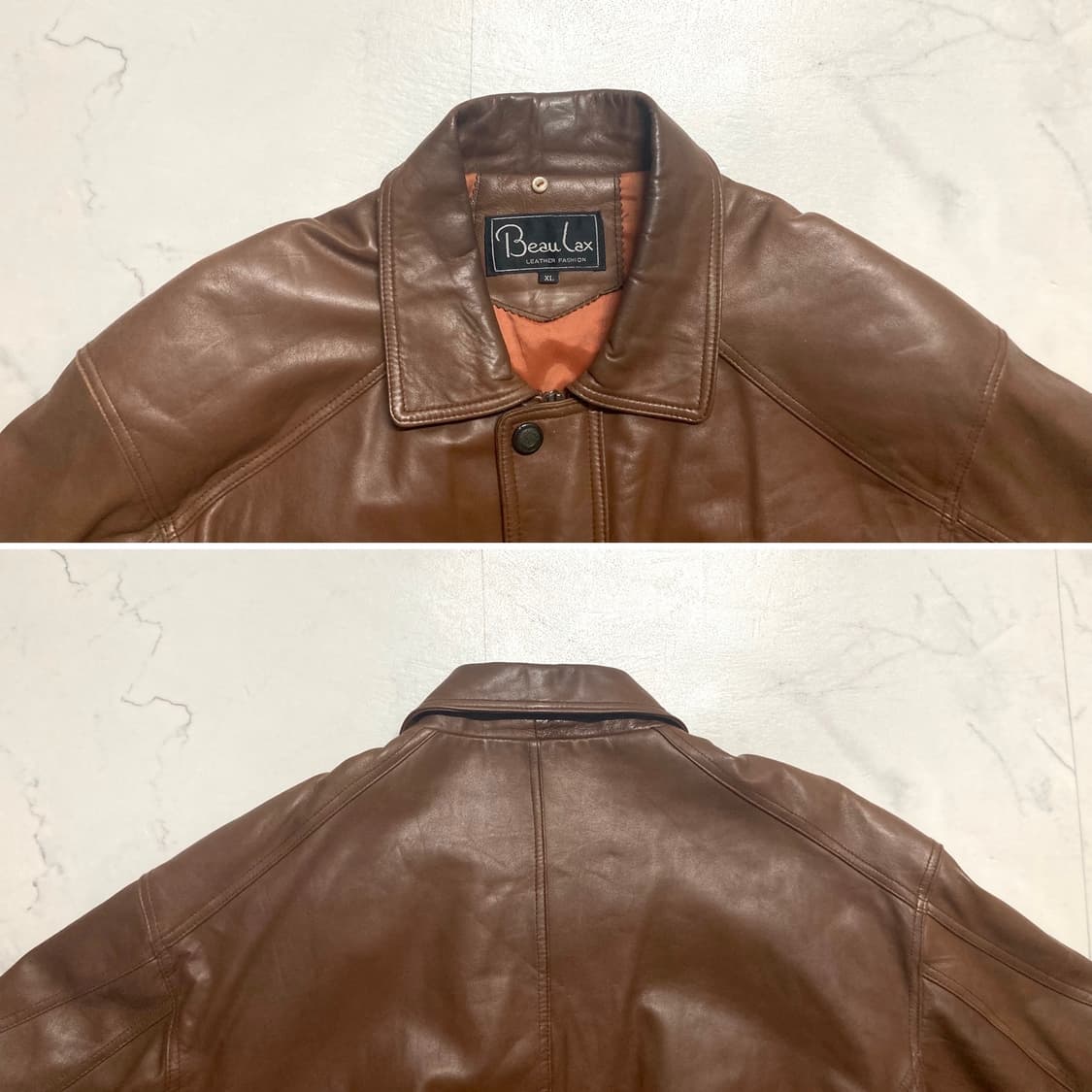 90s 램스킨 양가죽 A-2 레더 봄버 자켓 100-105 상품이미지4