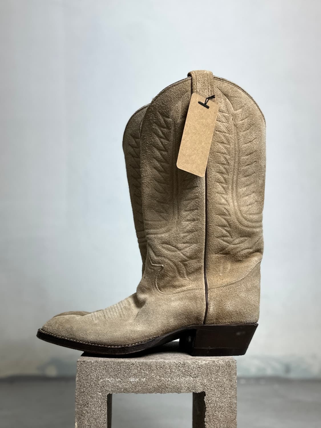 *데드스탁* 90's USA 토니라마 러프아웃 스웨이드 웨스턴 부츠 상품이미지4