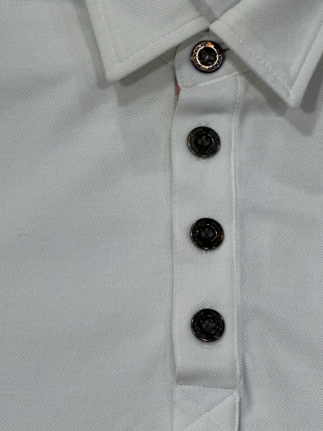 버버리 화이트 긴팔 카라티 상품이미지3