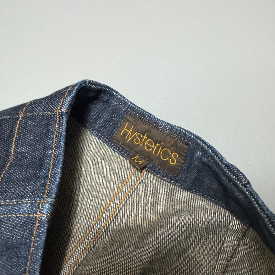 히스테릭글래머 히스테릭스 인디고블루 사이드 플라이버튼 슬릿 데님 롱스커트 상품이미지3