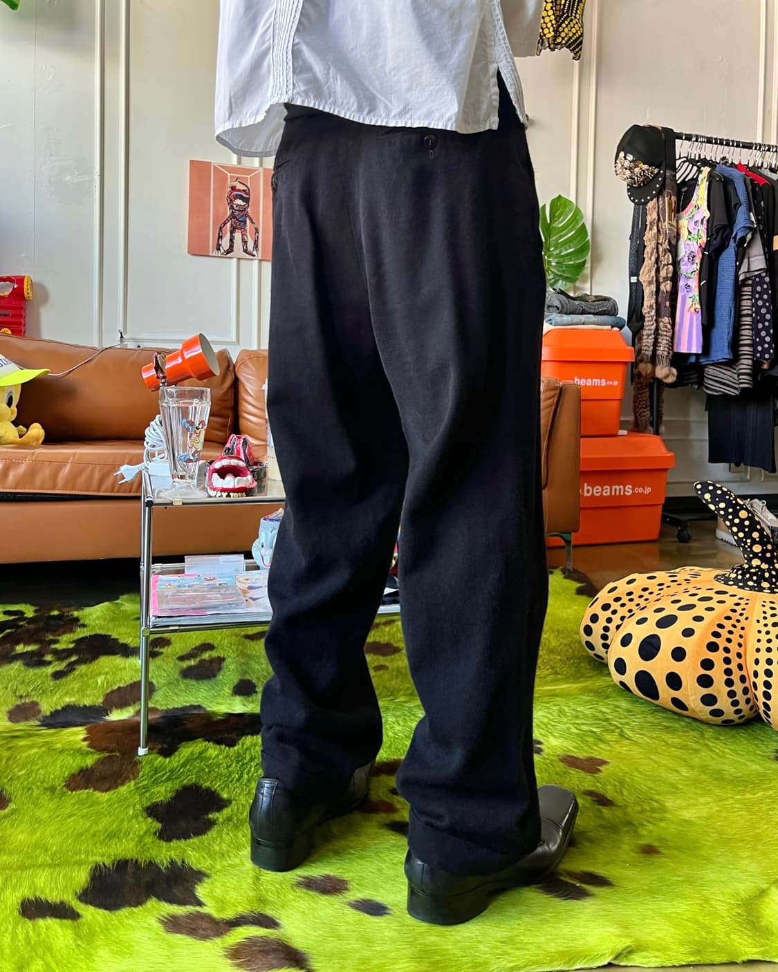Hugo Boss 2004fw Wide Tapered Wool Pants 상품이미지3