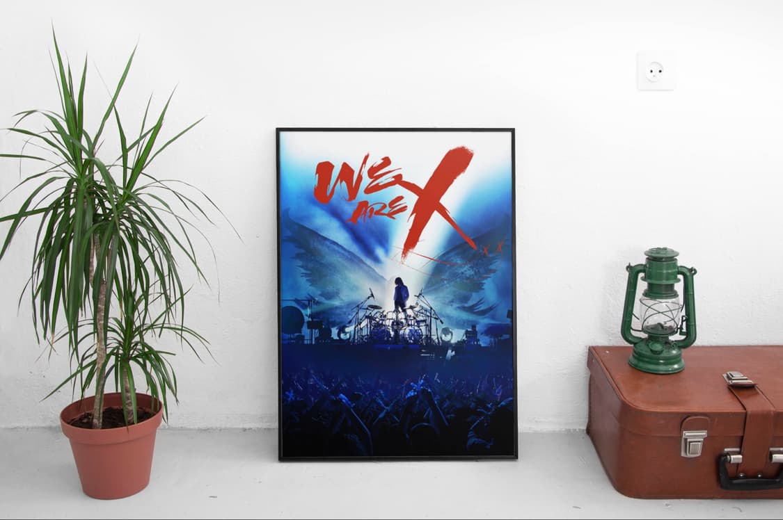 엑스재팬 공연 포스터 액자 인테리어 50x70 x-japan 상품이미지1