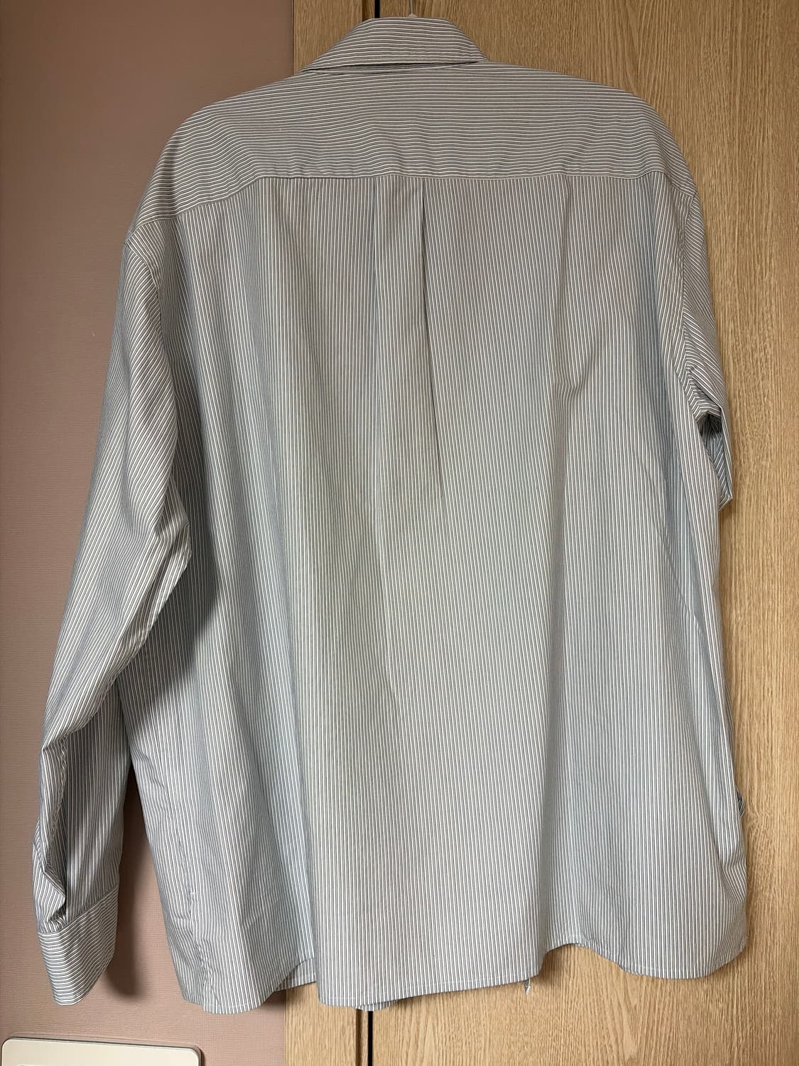 유니클로 C 브로드클로스오버사이즈셔츠 그린 M 상품이미지3