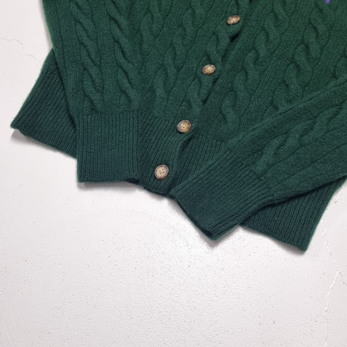 폴로랄프로렌 울캐시미어 케이블 가디건 - L 상품이미지6