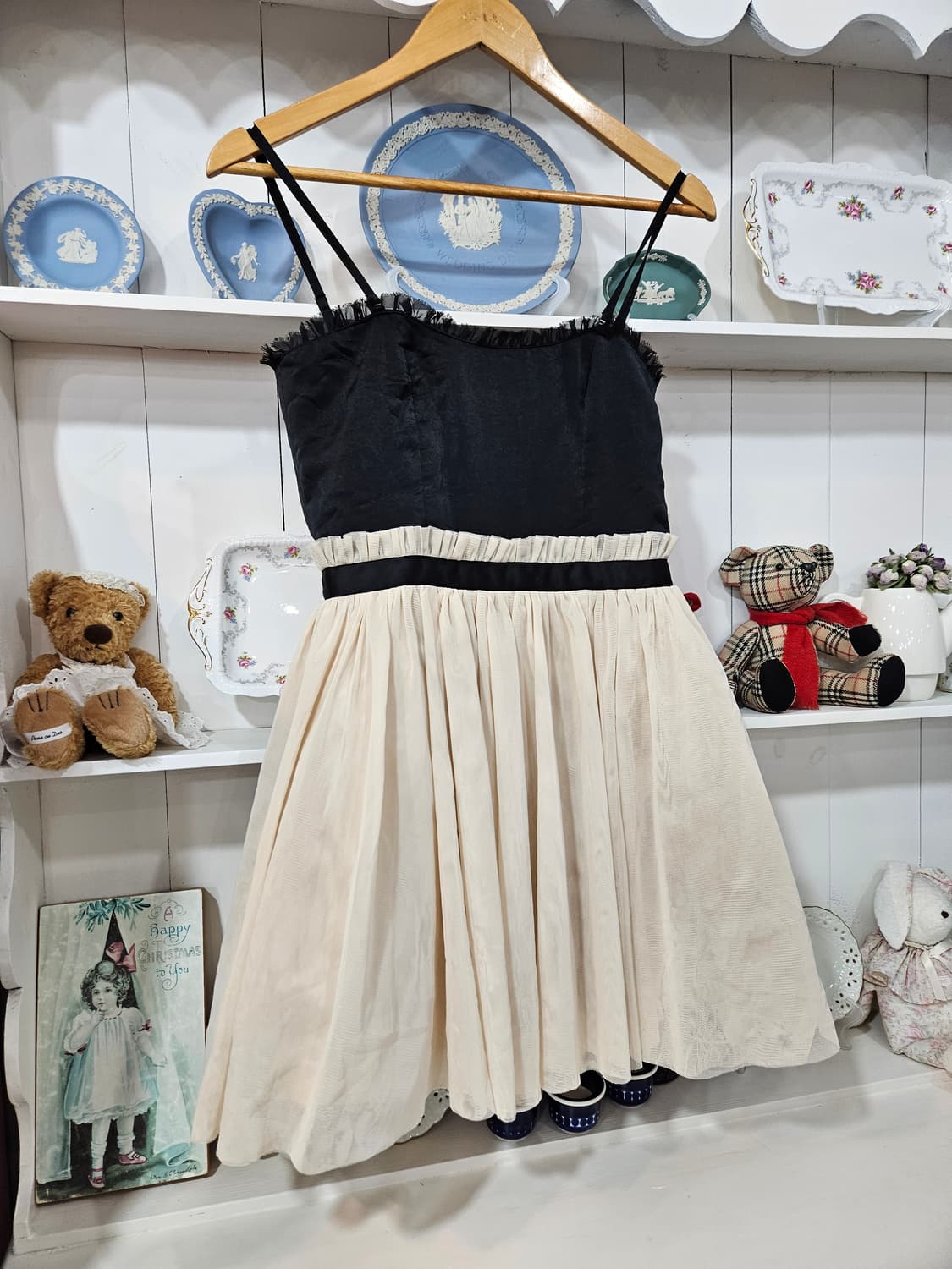 리본 튤 원피스 상품이미지1