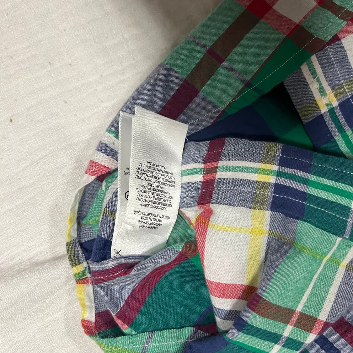 폴로 Ralph Lauren 키즈 클래식 체크 셔츠 (7세) 120 상품이미지4