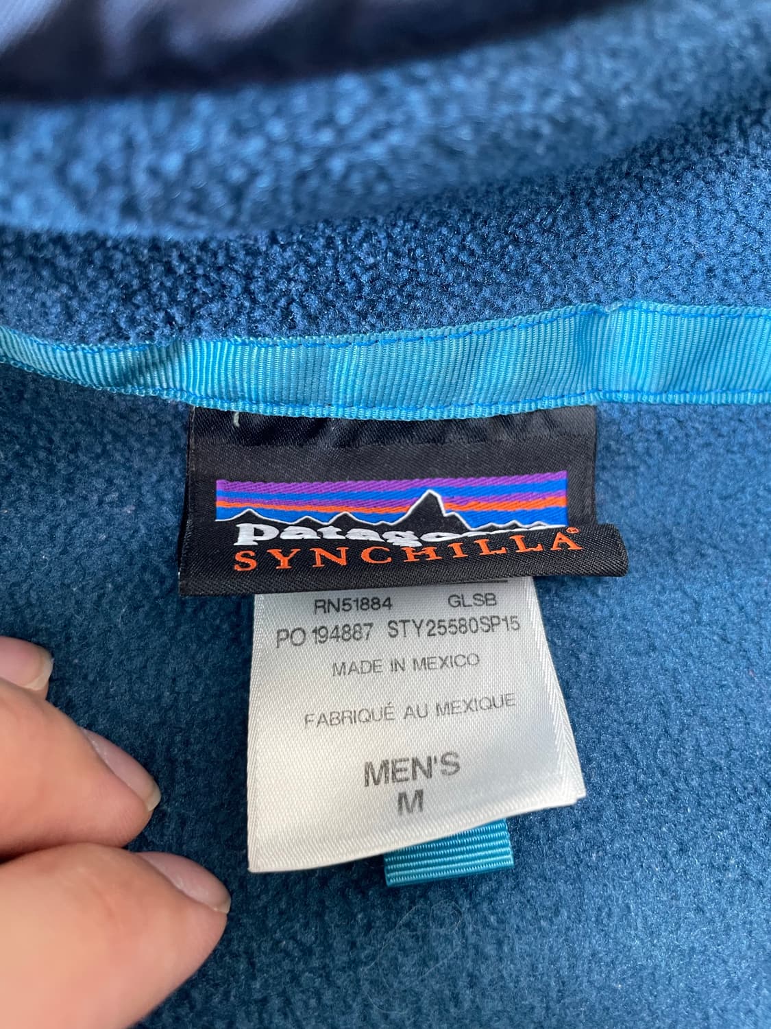 Patagonia synchilla 빈티지 신칠라 블루 상품이미지4