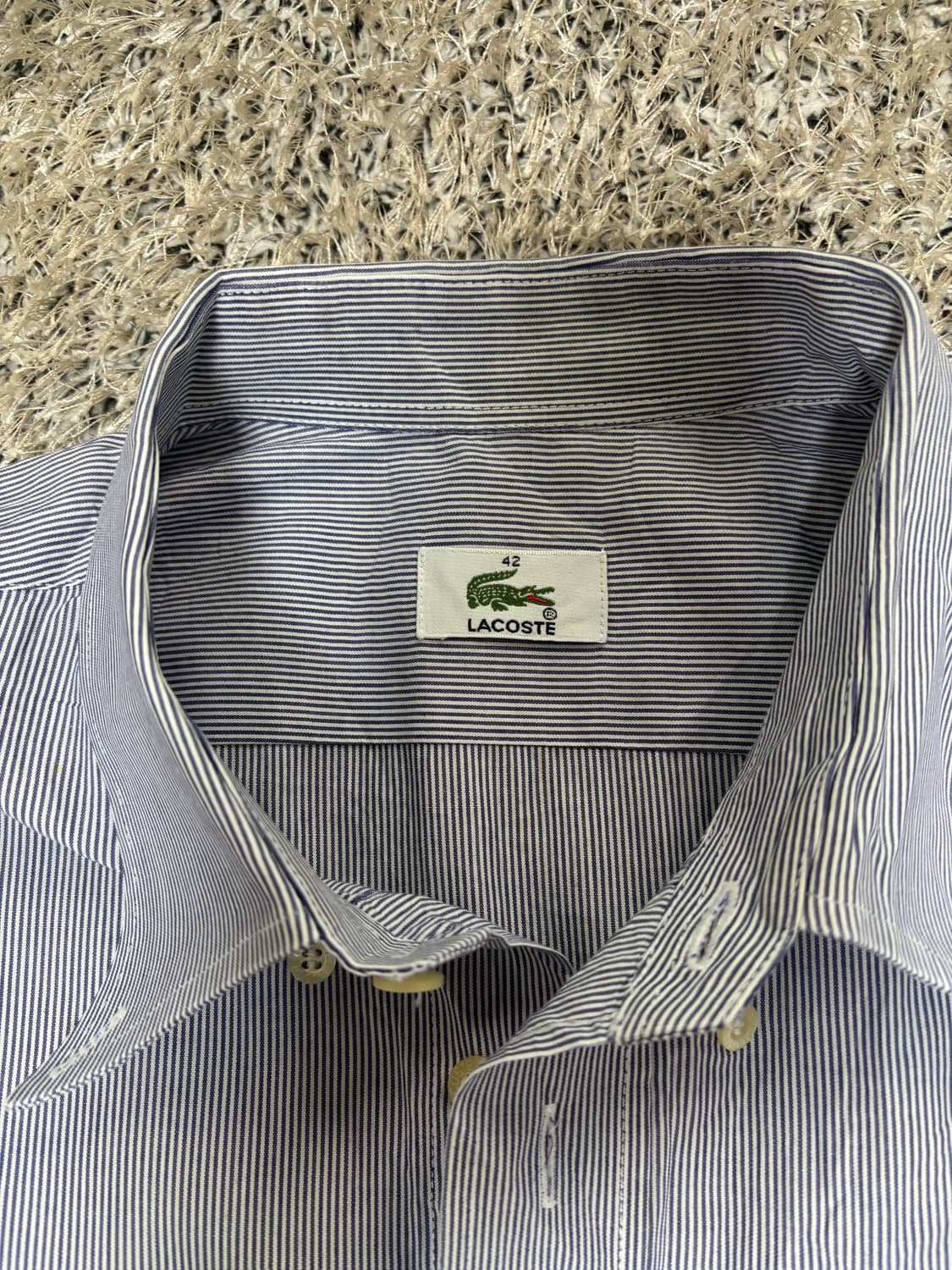 일본판 라코스테 스트라이프셔츠 사이즈 105-110 상품이미지4