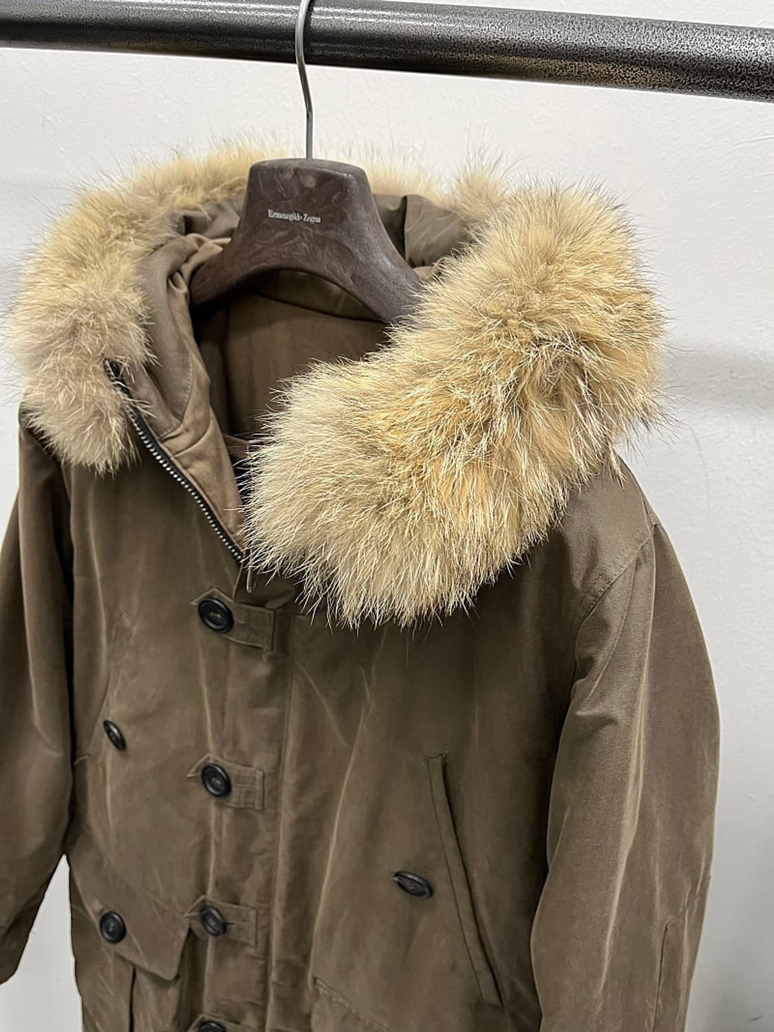 95-100)이스트하버서플러스 이태리 왁스 야상코트 상품이미지6