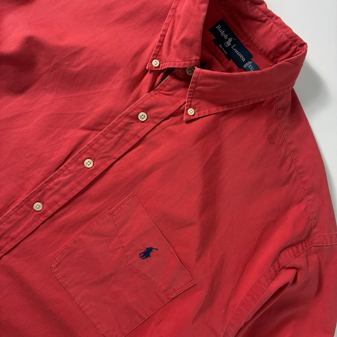 Polo  폴로 랄프로렌 자수 블레이크 코튼 핑크 빅셔츠  상품이미지3