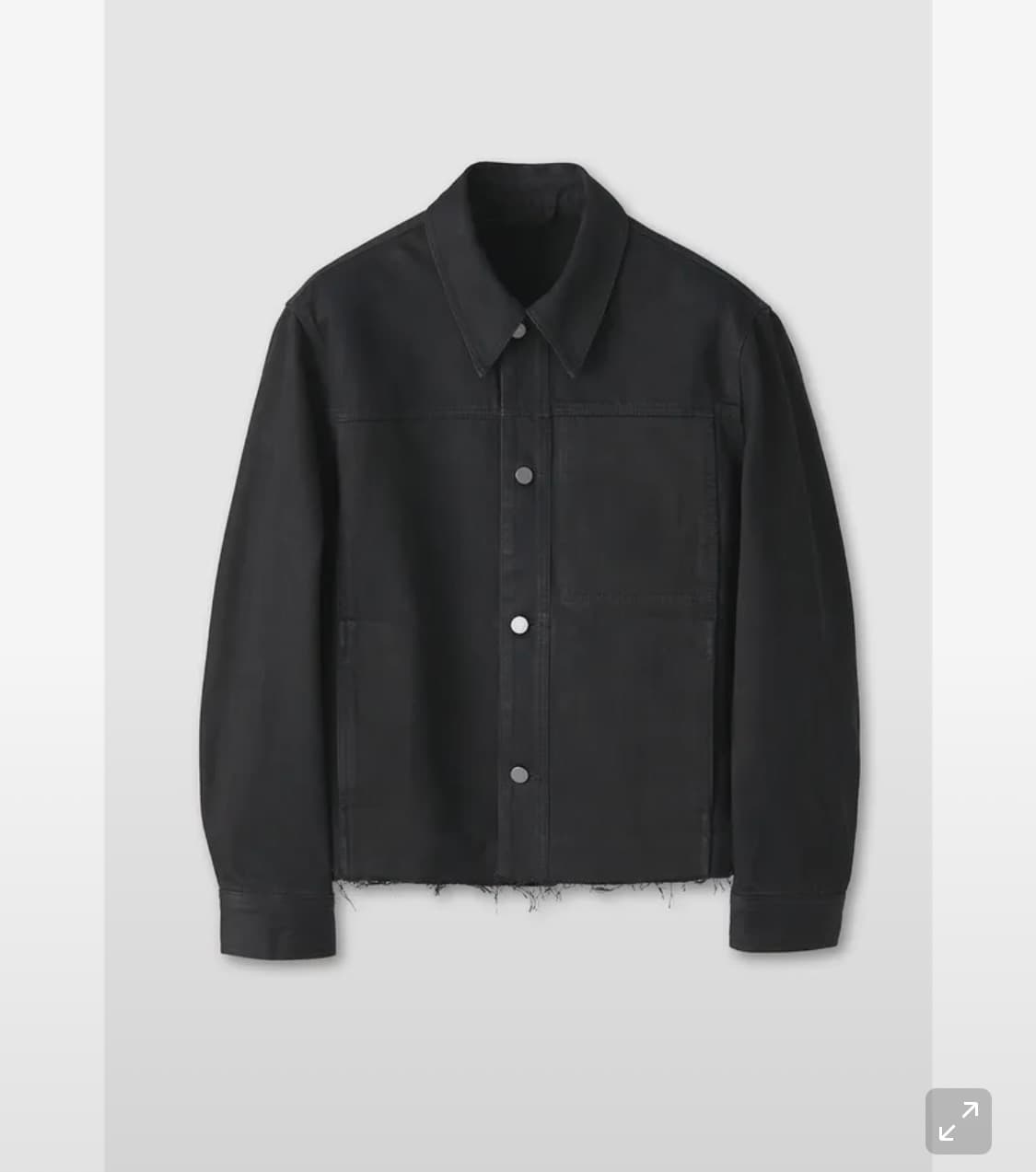 쿠어 데님 컷오프 자켓 (블랙) 상품이미지1