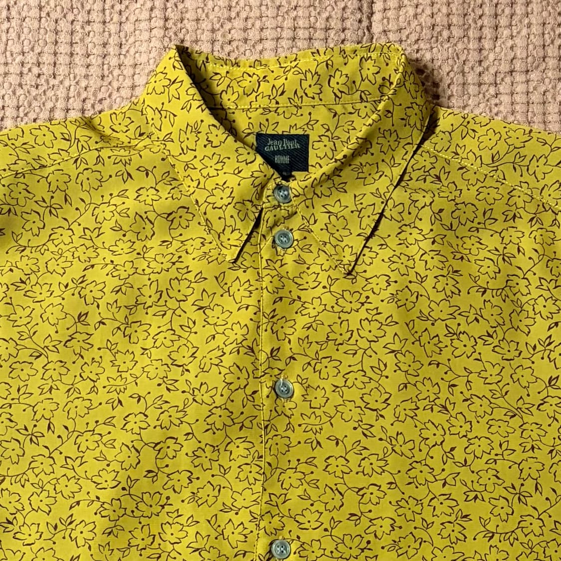 장폴고티에 플라워 패턴 레이온 셔츠 상품이미지1