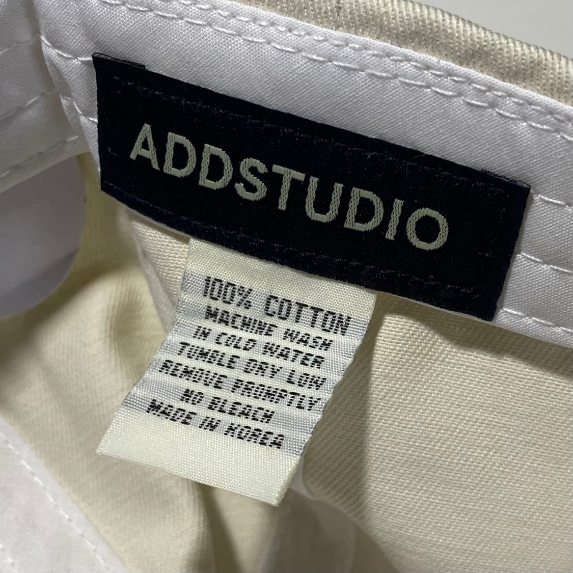 [정품] 애드스튜디오 레터링 자수 배색 볼캡(새제품) 상품이미지8