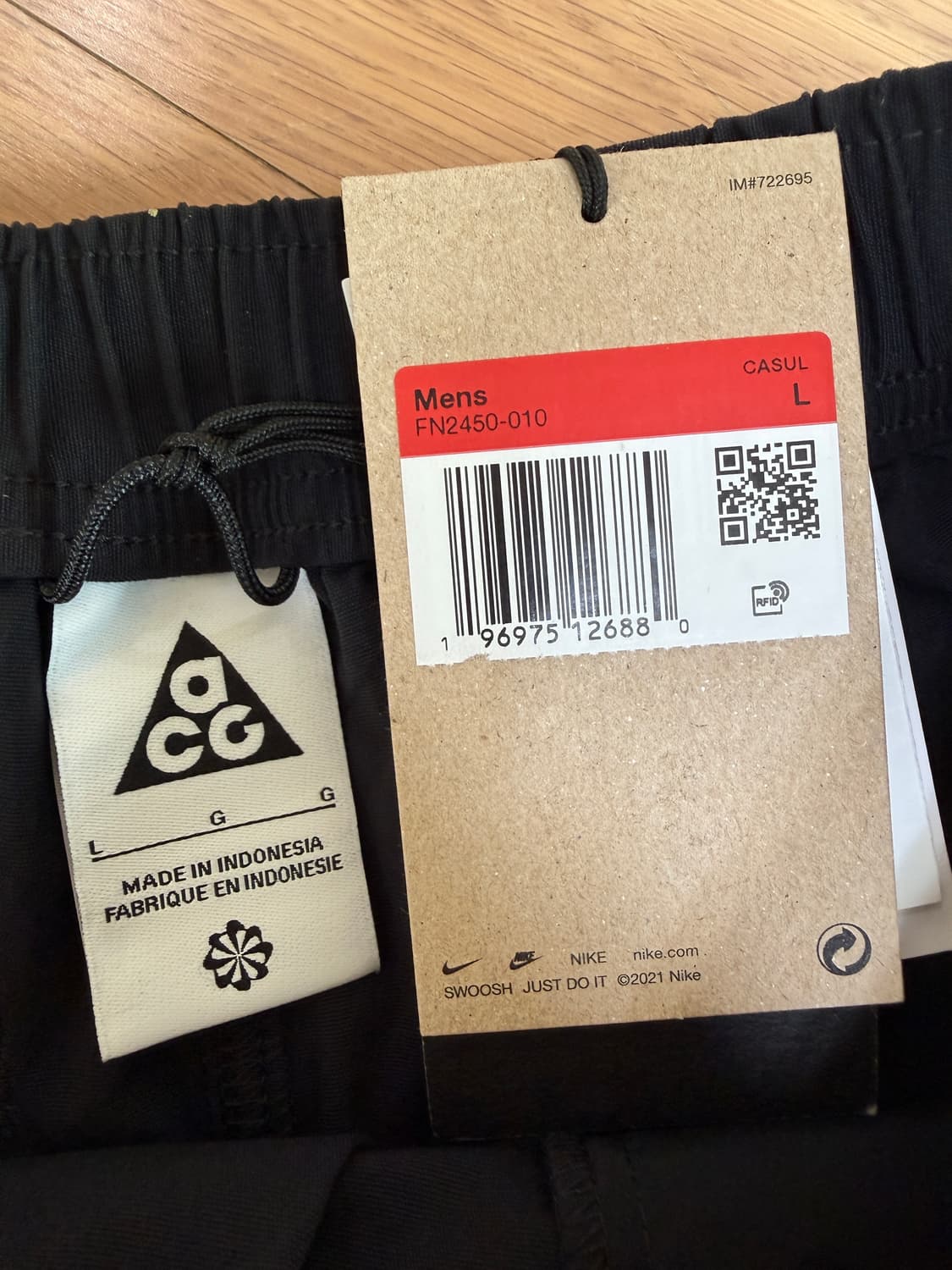 [L] 나이키 acg UV 하이킹 팬츠 블랙 (fn2450-010) 상품이미지2