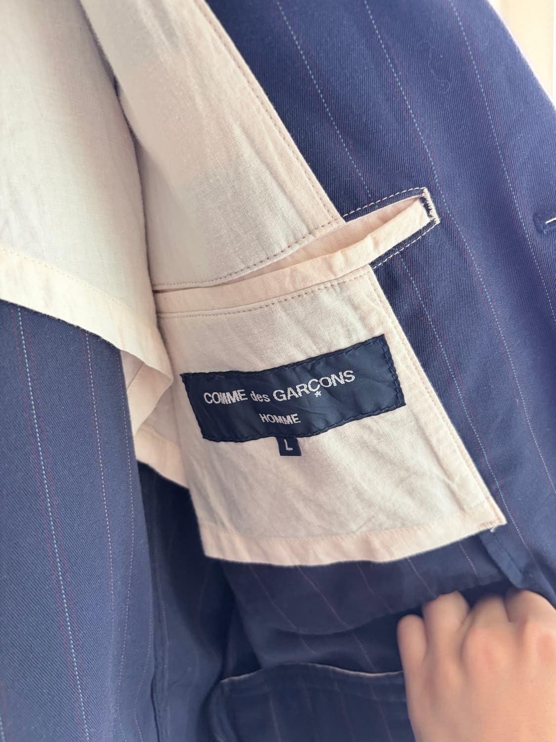 꼼데가르송 3B 면 블레이저 스포츠 자켓 (L사이즈) 상품이미지5