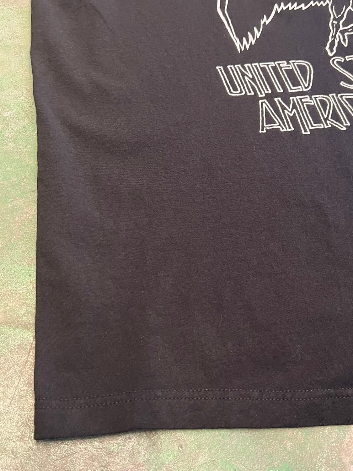 [L] 레드 제플린 1977 투어 티셔츠 밴드티 블랙 상품이미지6