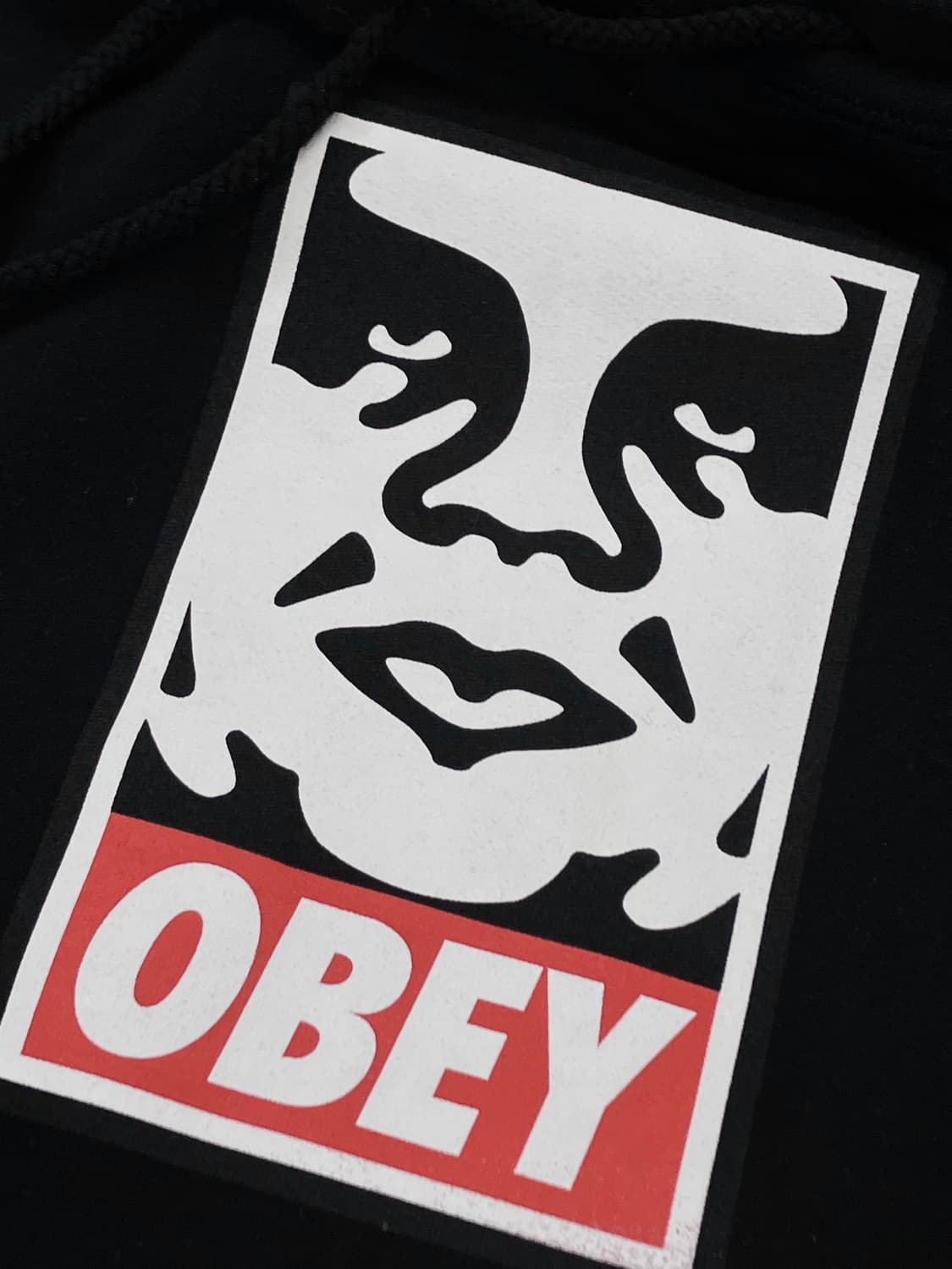 오베이 기모 후드티 블랙 M #csz3300 상품이미지5