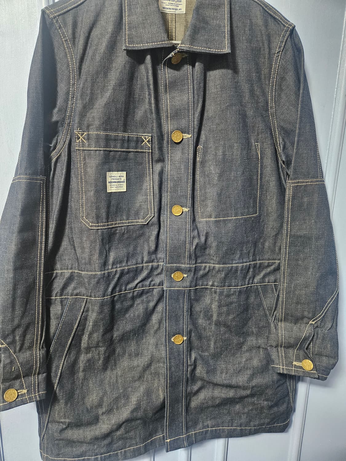 네이버후드 데님 워크 자켓 상품이미지1