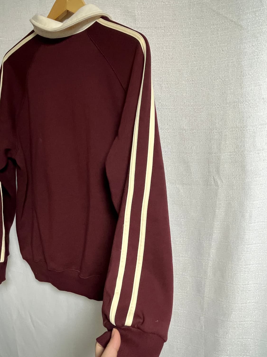 공용 슈퍼서브 오버핏 클럽 맨투맨 티셔츠 버건디 M 상품이미지6