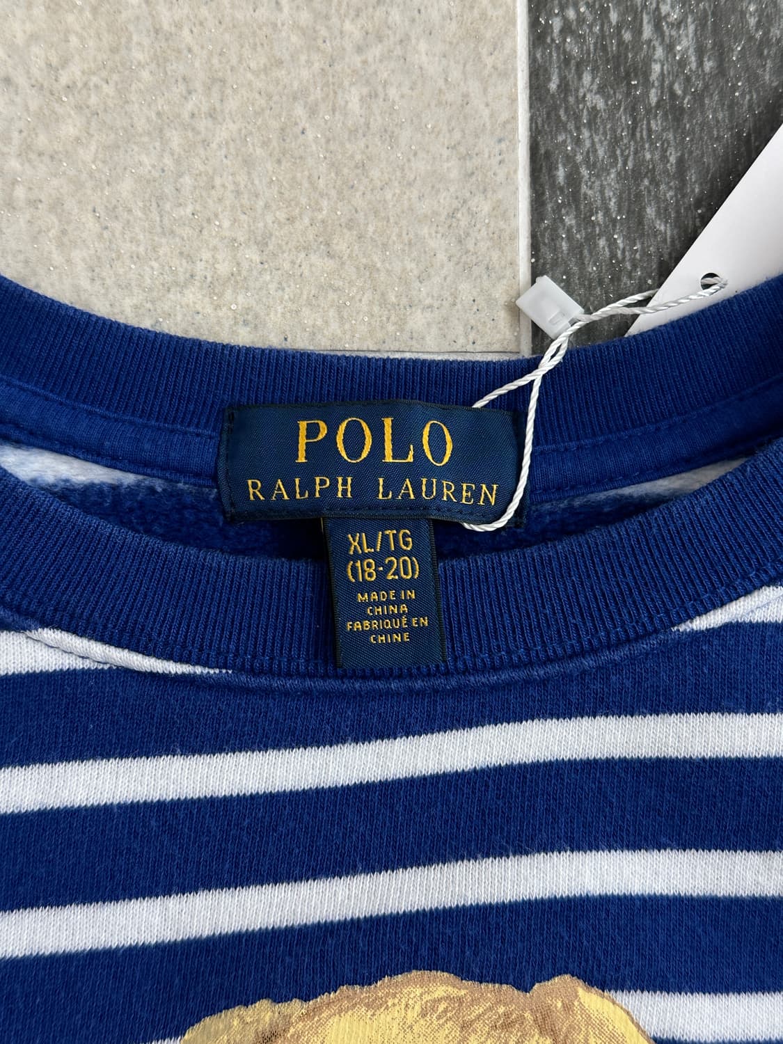 폴로 랄프로렌 스트라이프 폴로베어 맨투맨  상품이미지7