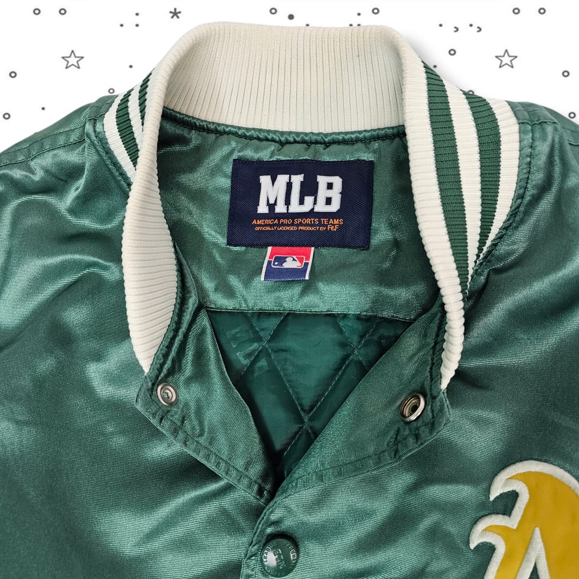 MLB 오클랜드 애슬레틱스 바시티 자켓 상품이미지5