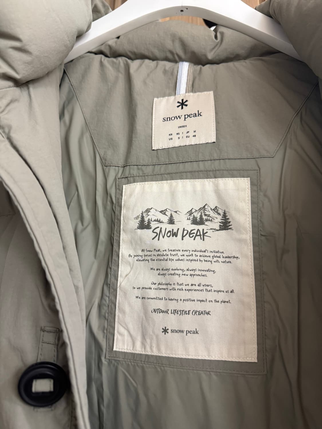 스노우피크 캠퍼트 다운 패딩 M 상품이미지2