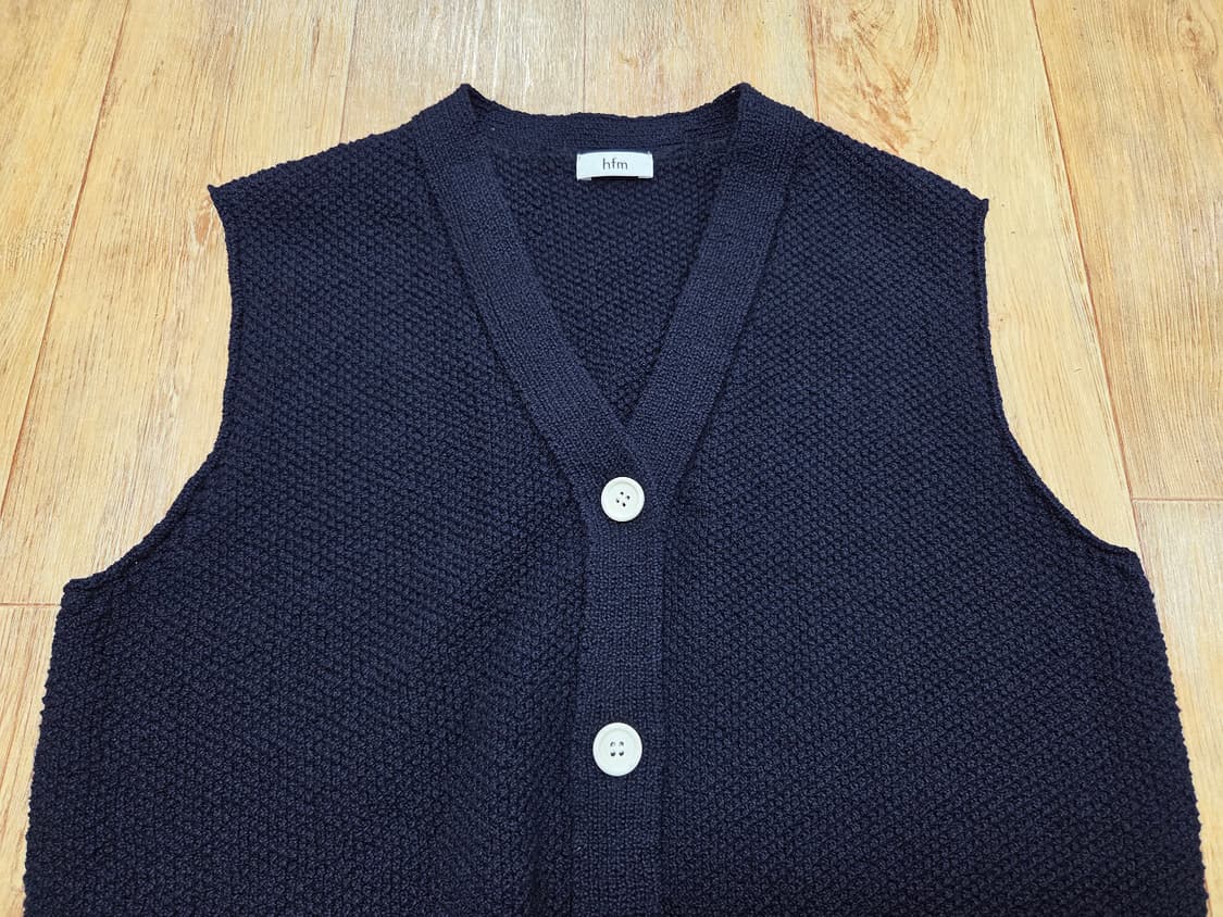 hfm 히든포레스트마켓 허니비 오픈 니트 베스트가디건 프리사이즈 새상품 상품이미지4