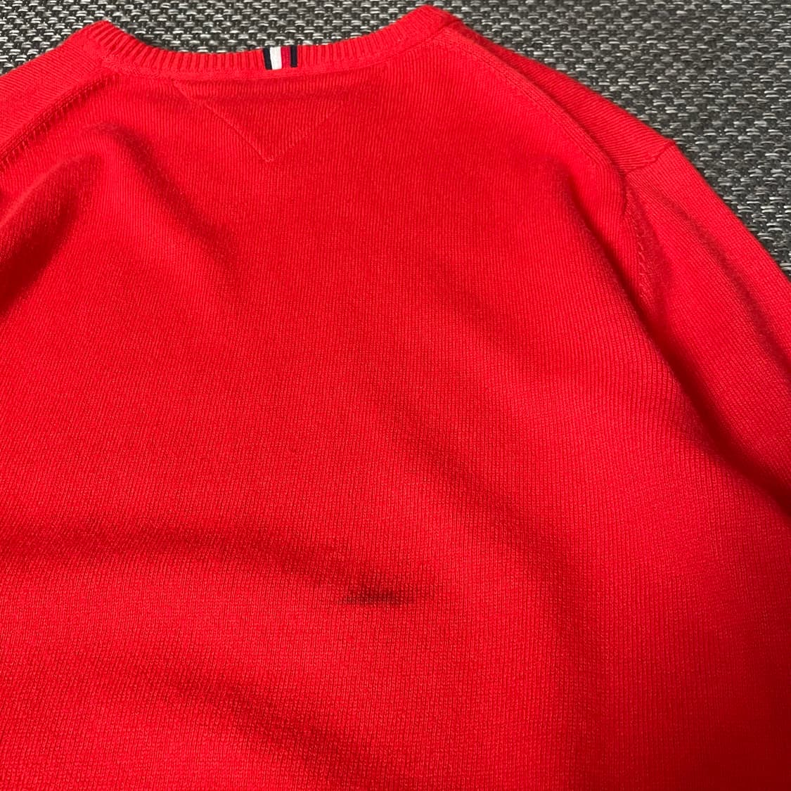 타미힐피거 레드 긴팔 니트 M 상품이미지6