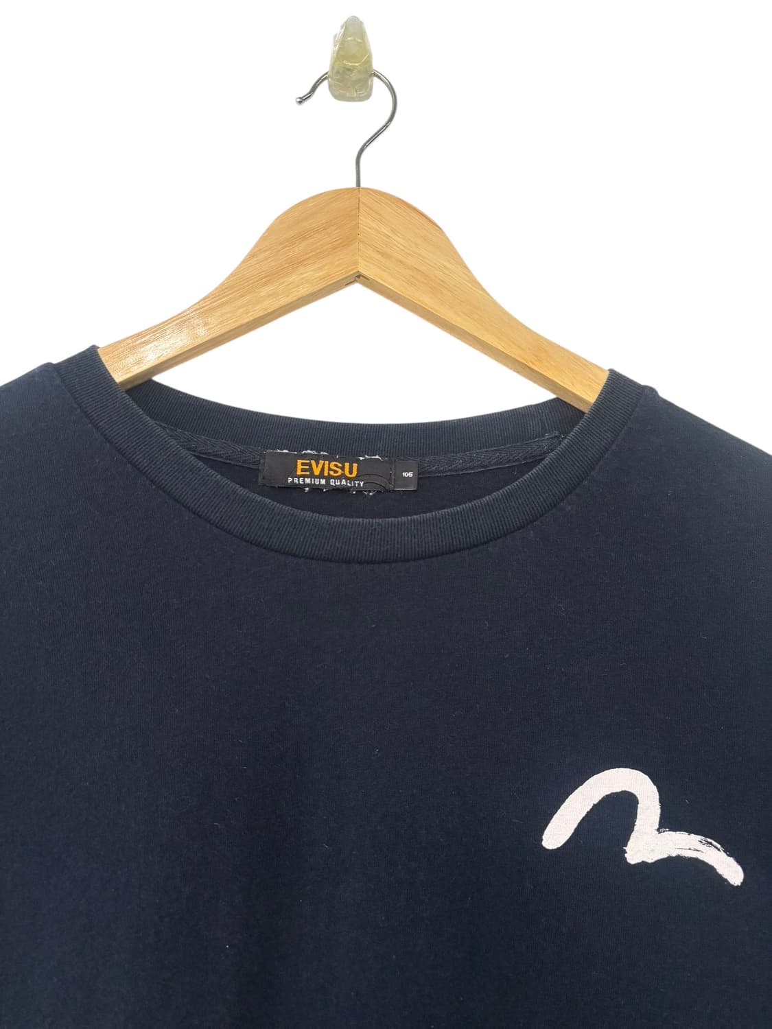 EVISU 에비수 한글믹스 라운드 반팔티 XL  상품이미지5