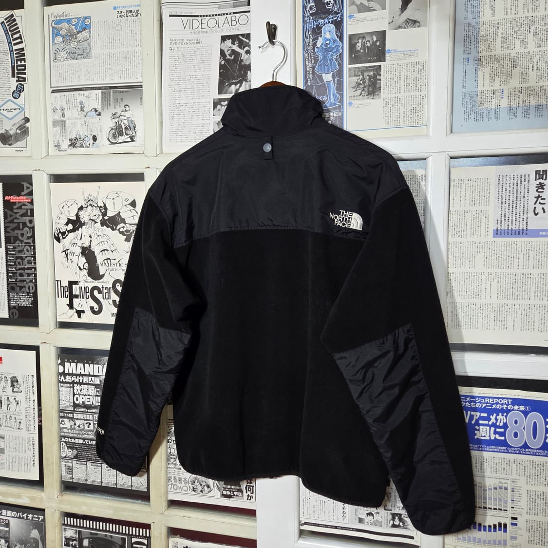 JPN 노스페이스 블랙 후리스 배색 집업 상품이미지6