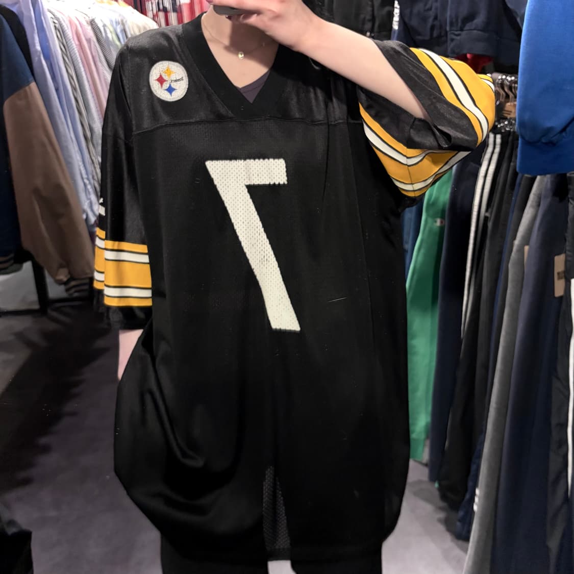[IM] NFL Puma 피츠버그 스틸러스 GONZALE NO.7 블랙 상품이미지3