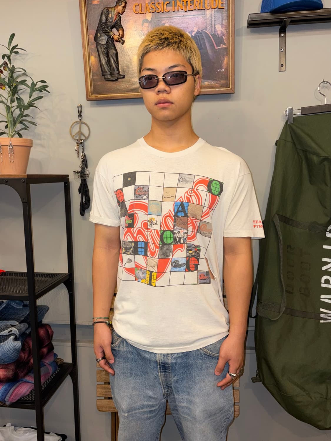 90‘s Chicago Hearts In Trouble tour T-sh 상품이미지1