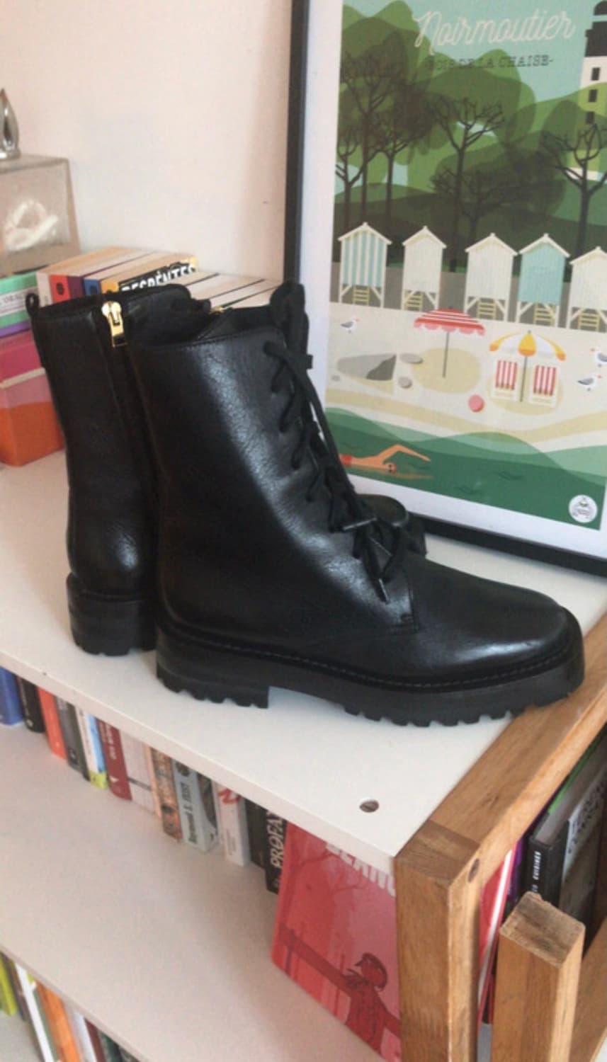 마르니 블랙 워커 부츠 상품이미지2