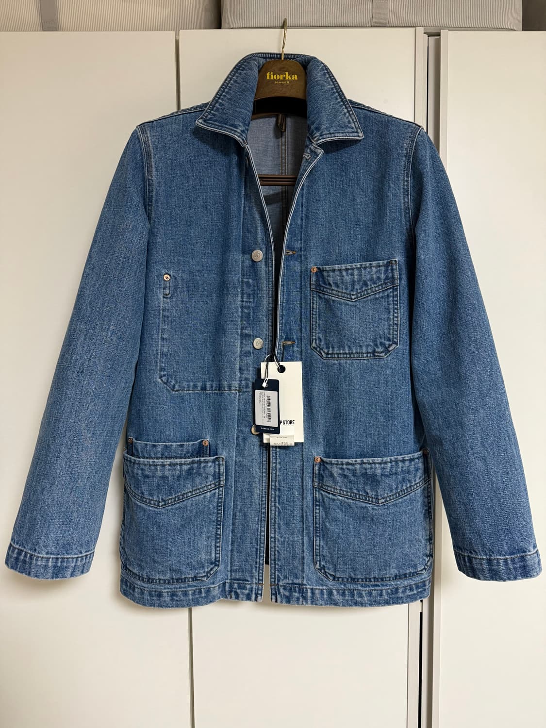 드레익스 블리치 워시 데님 초어 자켓 - 38 사이즈 상품이미지1