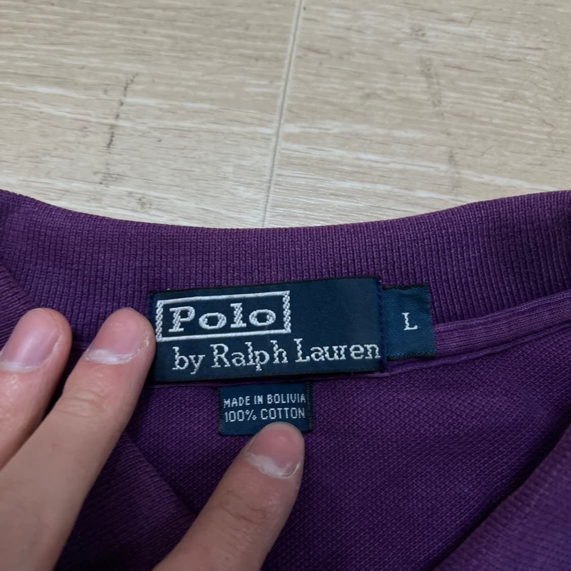 폴로 랄프로렌 스몰포니 피케 PK 반팔 카라티 [퍼플] L/100 상품이미지5