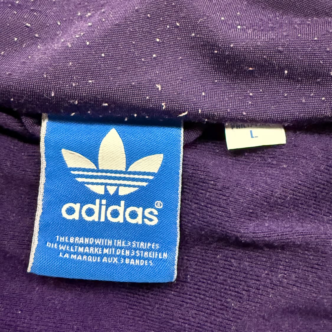 아디다스 퍼플 오렌지 스트라이프 구파 져지 트랙탑 상품이미지5