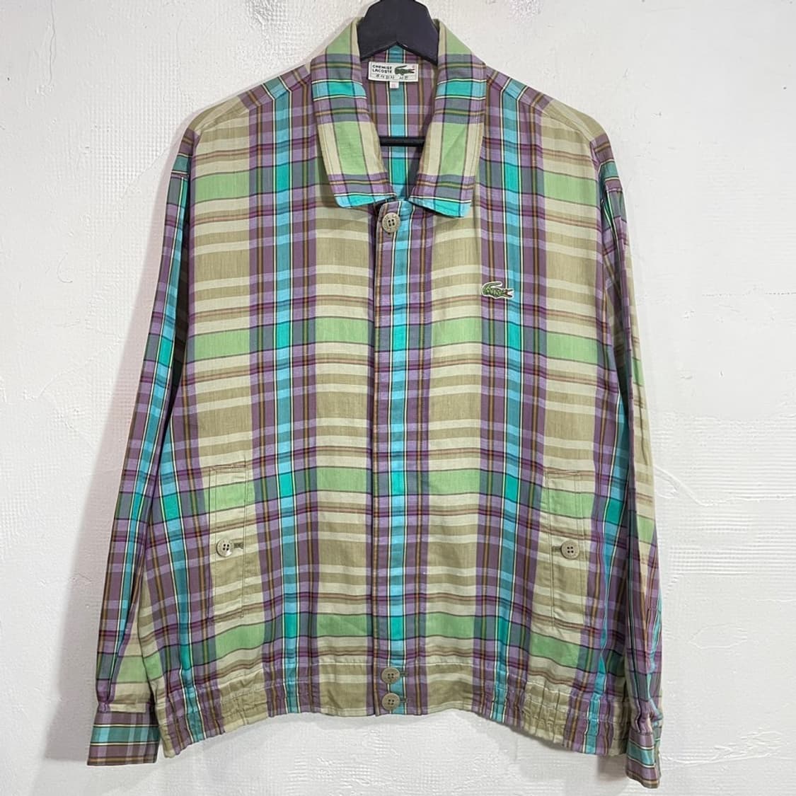 라코스테 체크 스윙자켓 상품이미지2