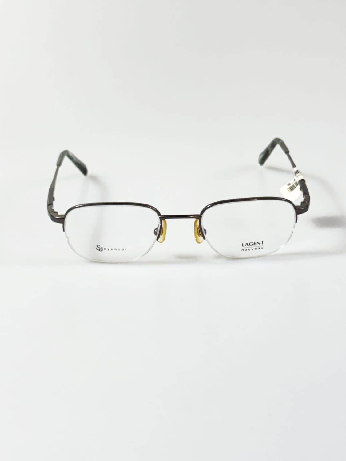 서전 LAGENT 반무테 스퀘어 프레임 빈티지 안경 상품이미지2