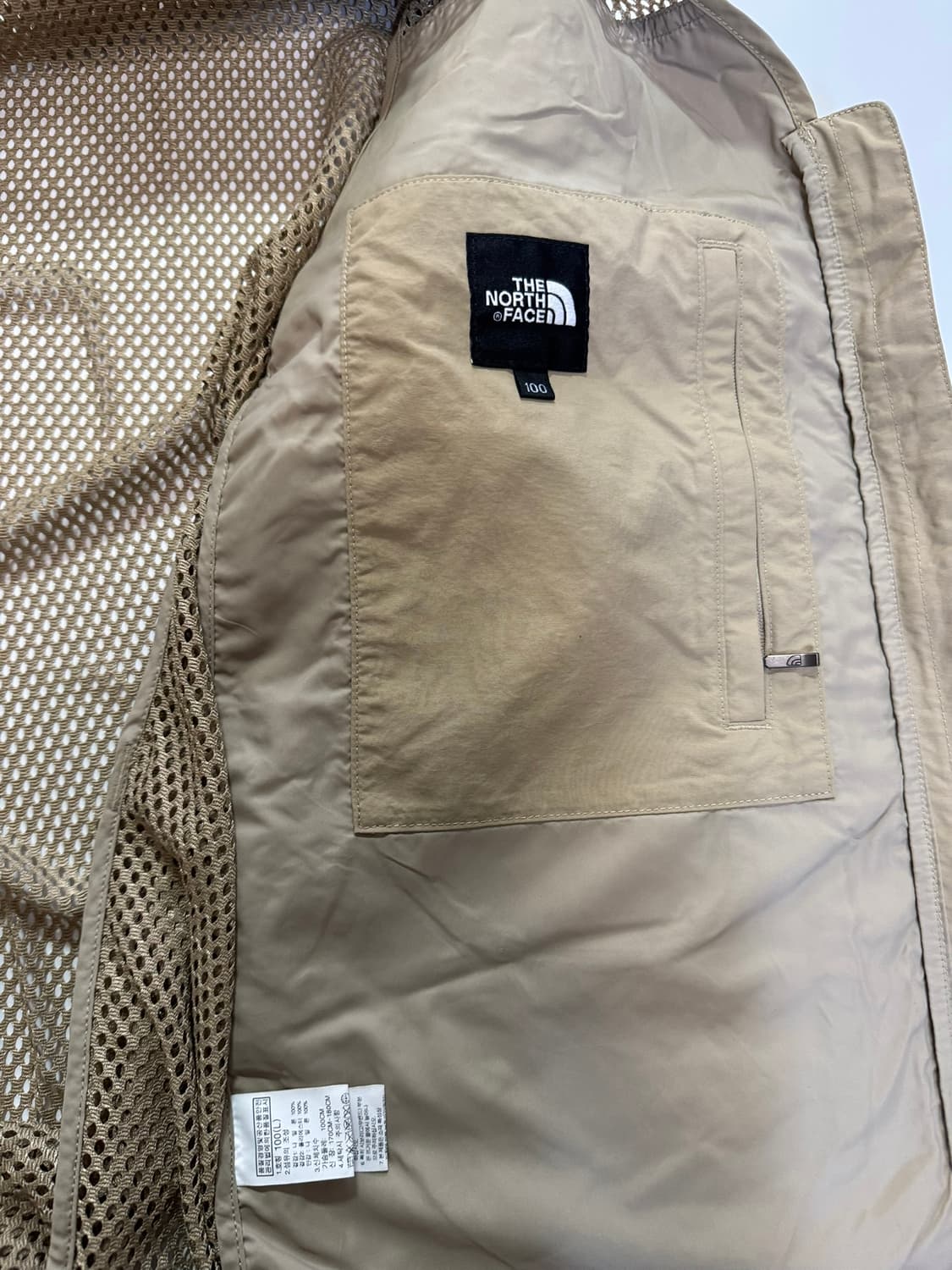 노스페이스 베이지 조끼 베스트(L사이즈) 상품이미지7