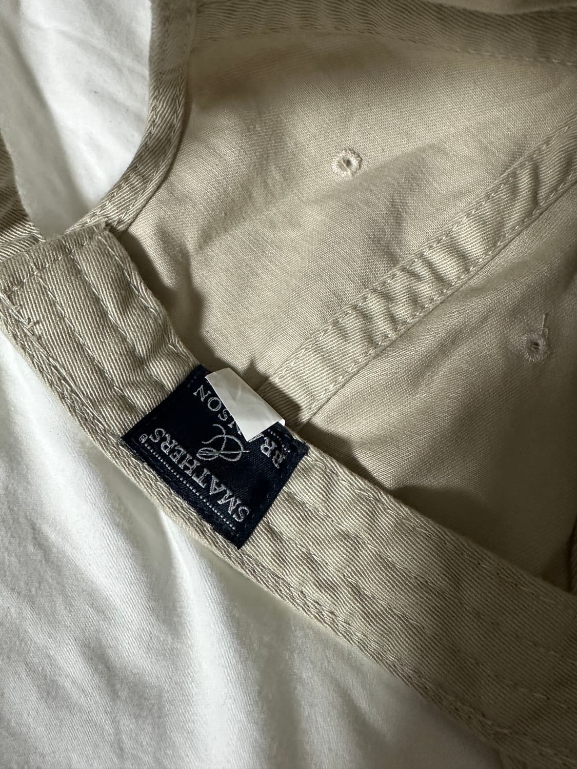 스매더스앤브랜슨 댄싱베어 니들포인트 모자 스톤(베이지) 상품이미지3