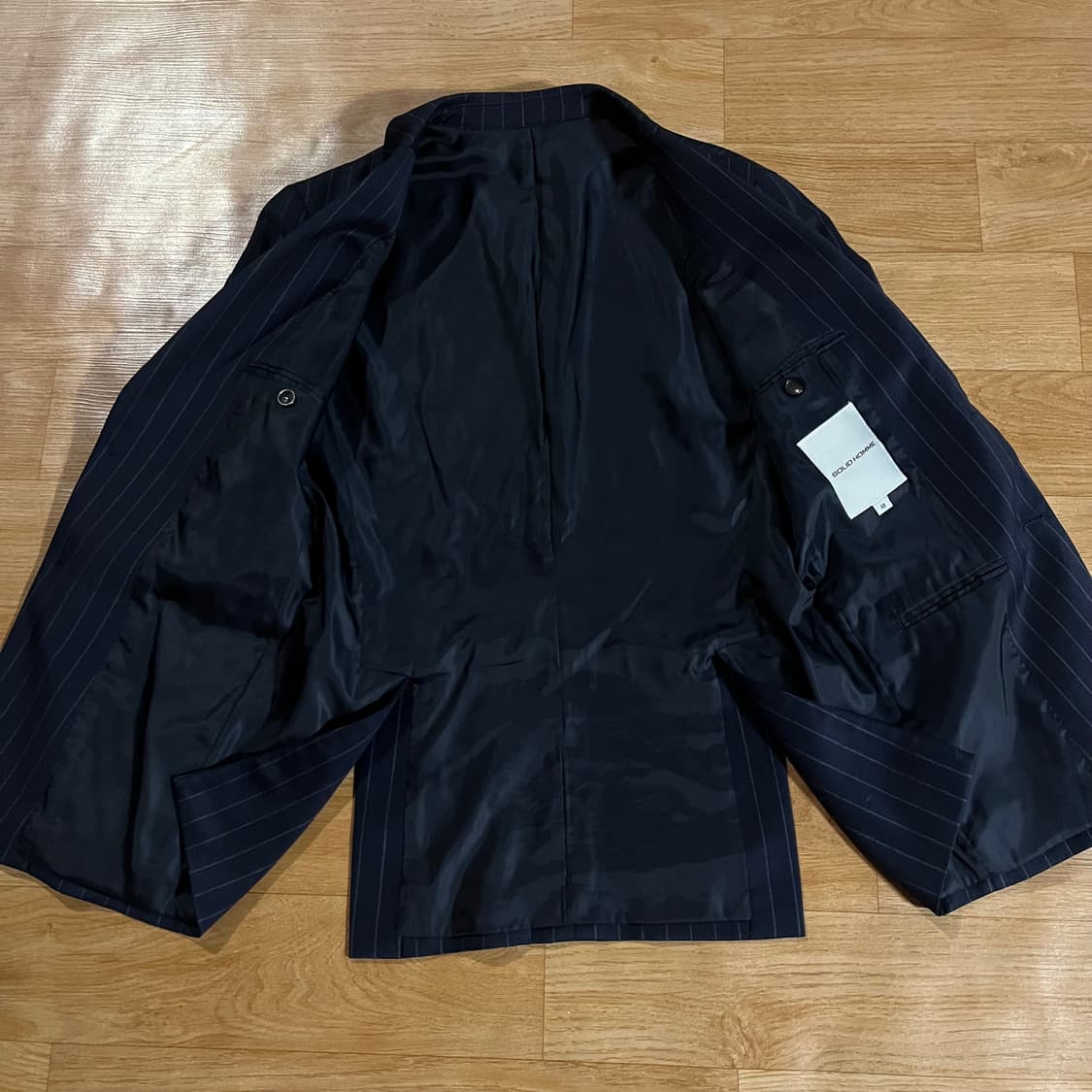 [97/33] 솔리드옴므 스트라이프 정장 수트 상품이미지6