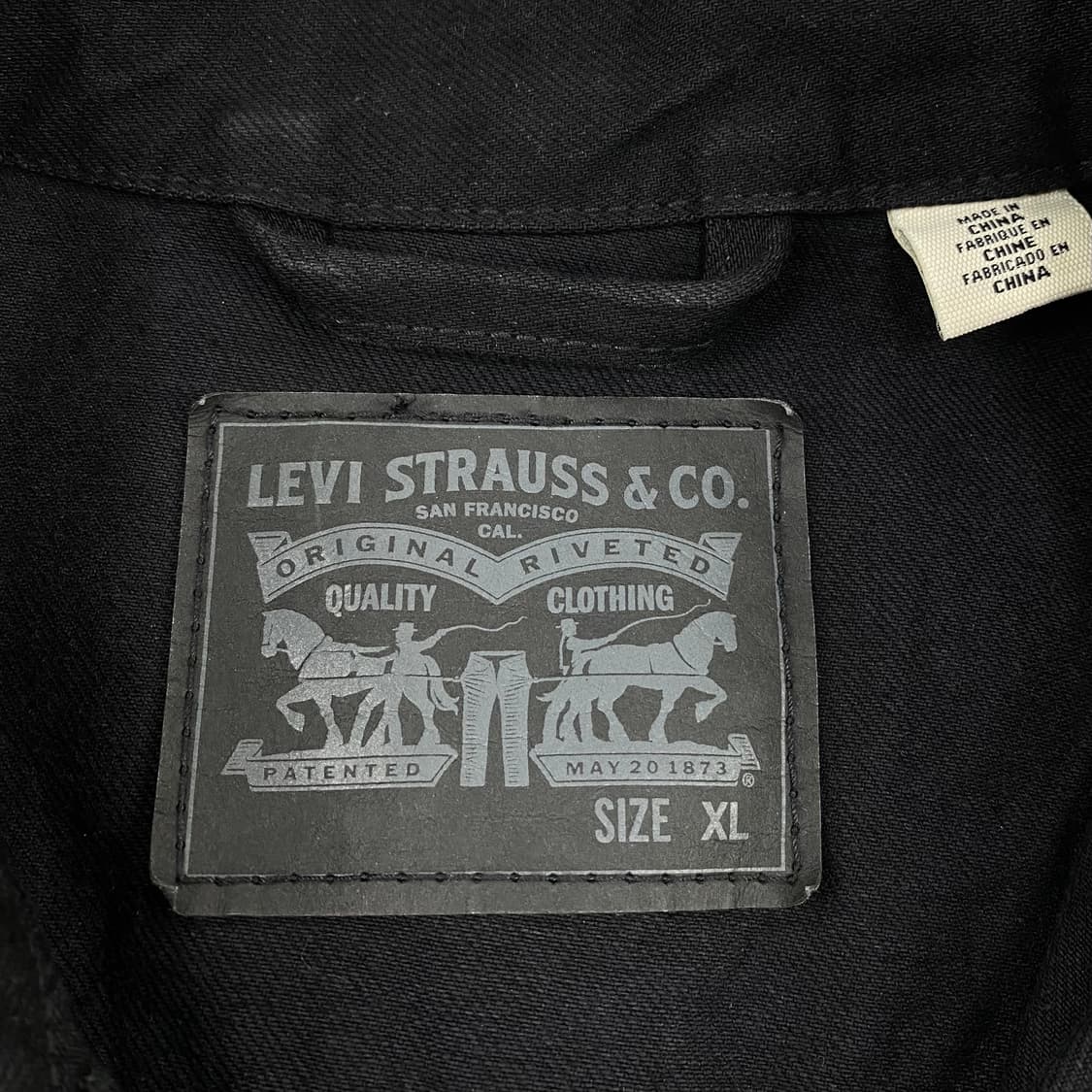 리바이스 레드 탭 흑청 데님 트러커 자켓 (105) 상품이미지9