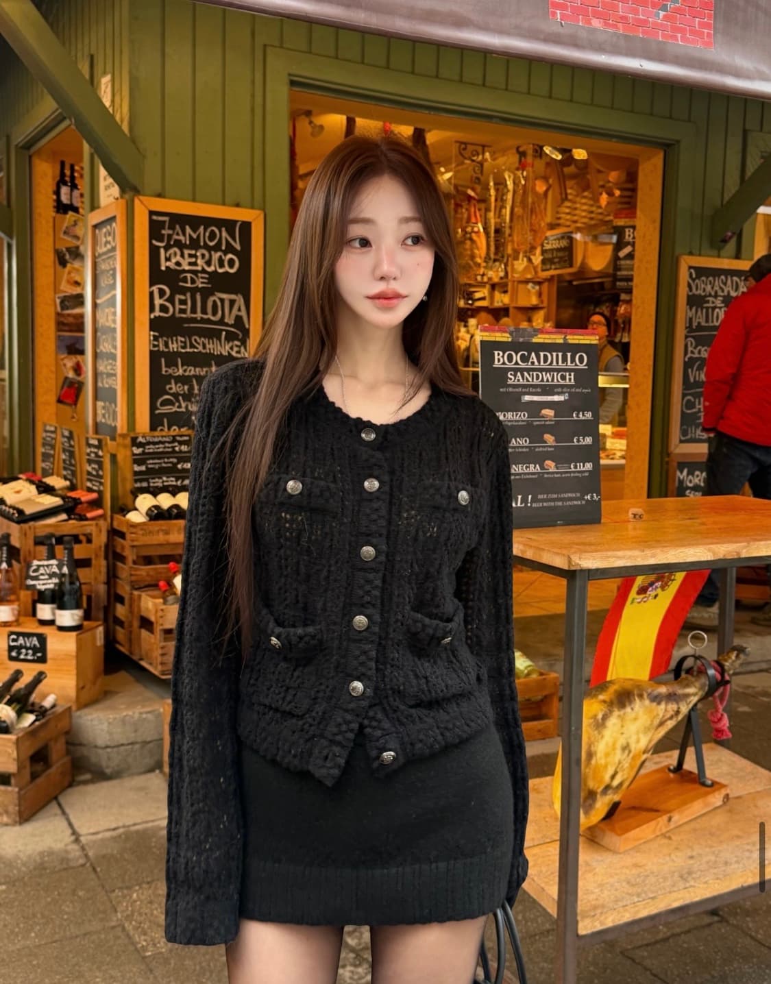 카인다미 트위드 가디건 자켓 상품이미지1