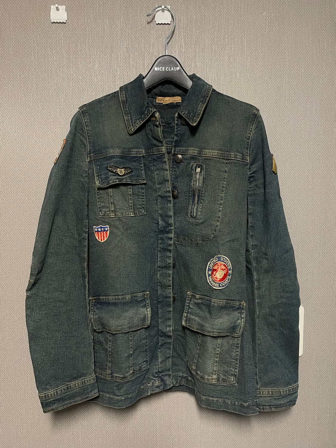 데님 미디 코트 자켓 상품이미지5