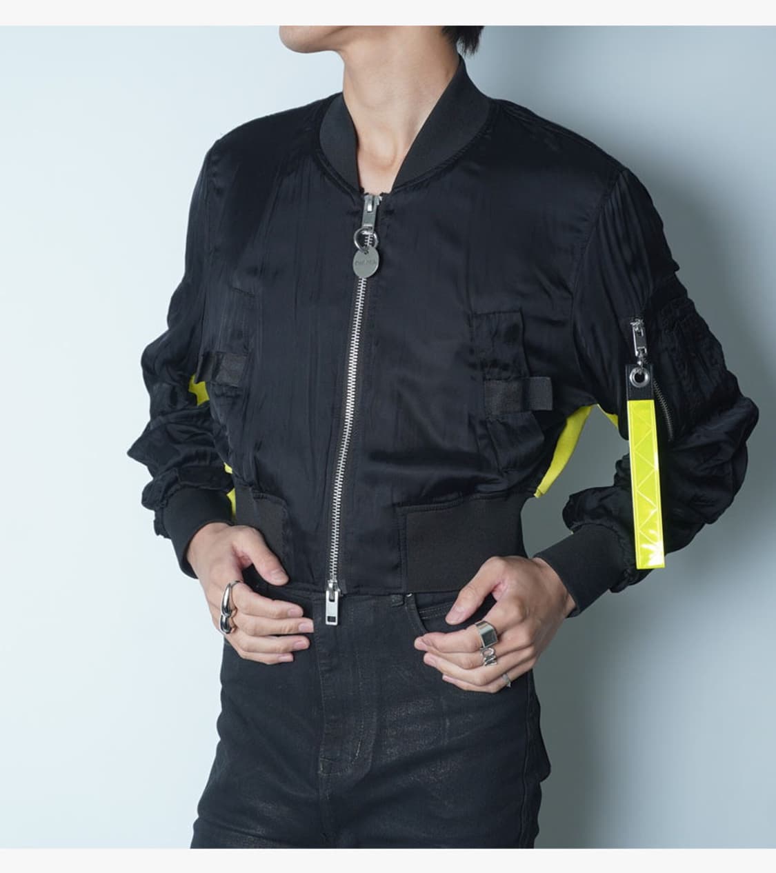 DIESEL - SHIRRING CROP BOMBER JACKET 상품이미지2