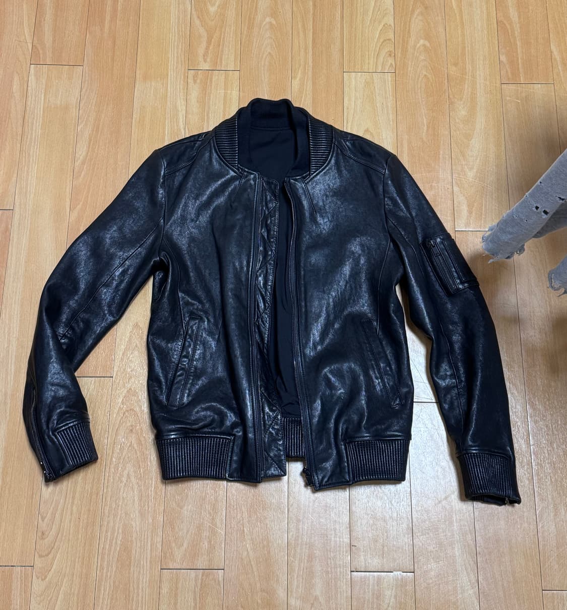 crystal castle feel 레더 자켓 상품이미지3