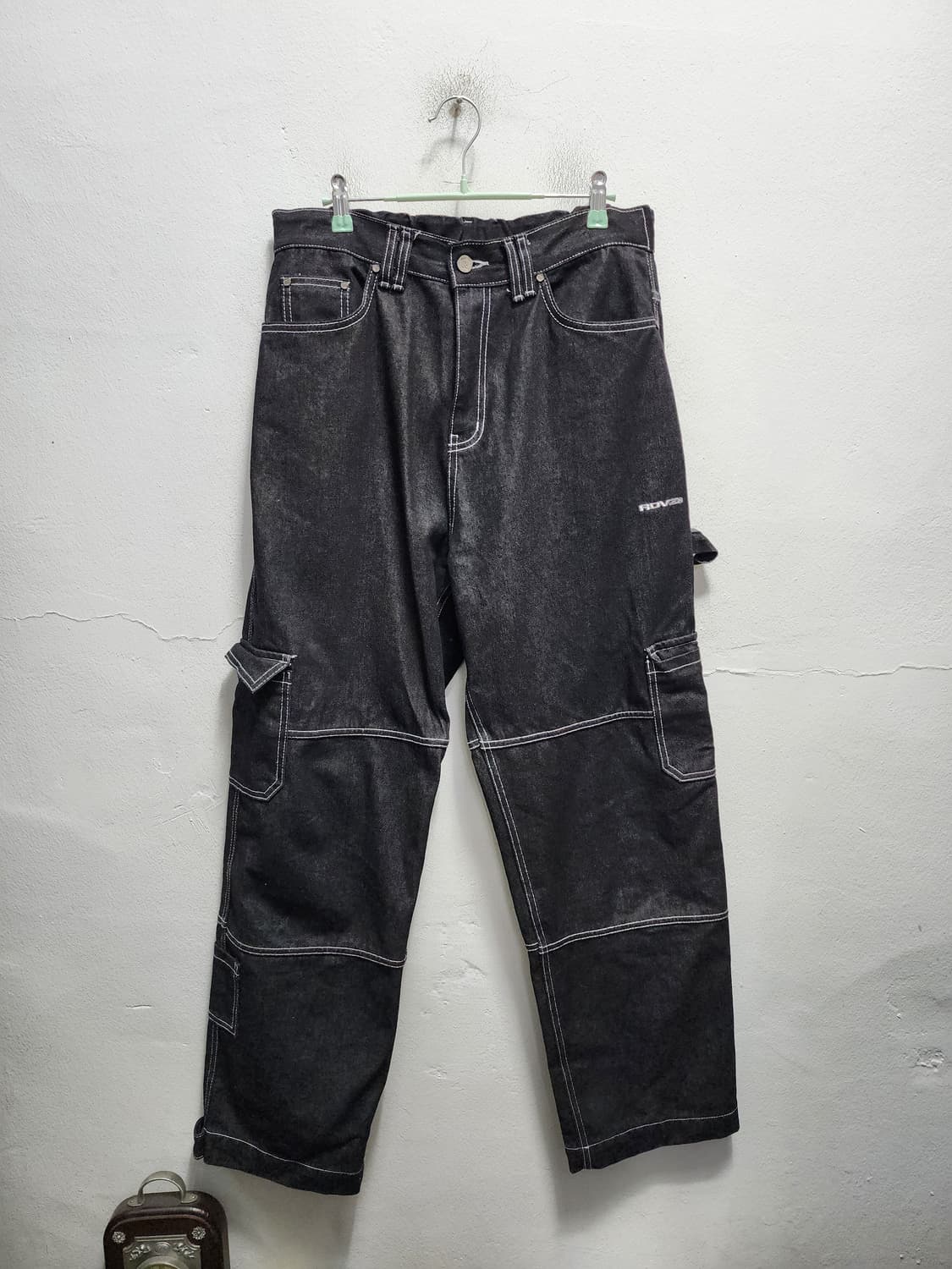 RDVZ 흑청 카고바지 청바지 상품이미지1