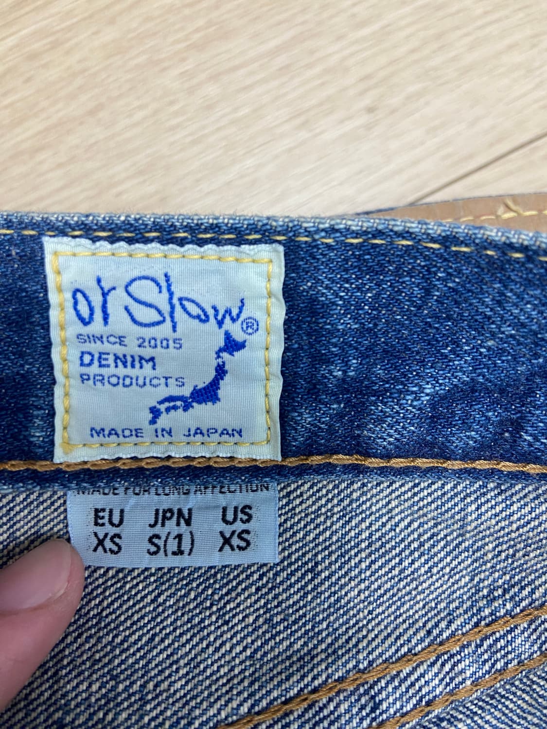 Orslow 107 IVY SLIM 데님 S(1) 사이즈 상품이미지5